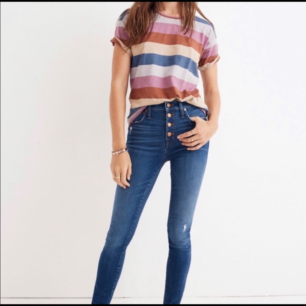 10” high rise madewell jeans